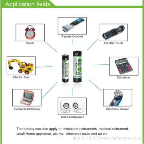 1.5V R03P Size AAA Carbon Zinc Battery, CE and RoHS Approvals